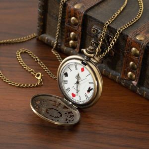 A Vintage Zinc Alloy Bronze Pocket Watch As A Gift For Students Returning To School Bronze